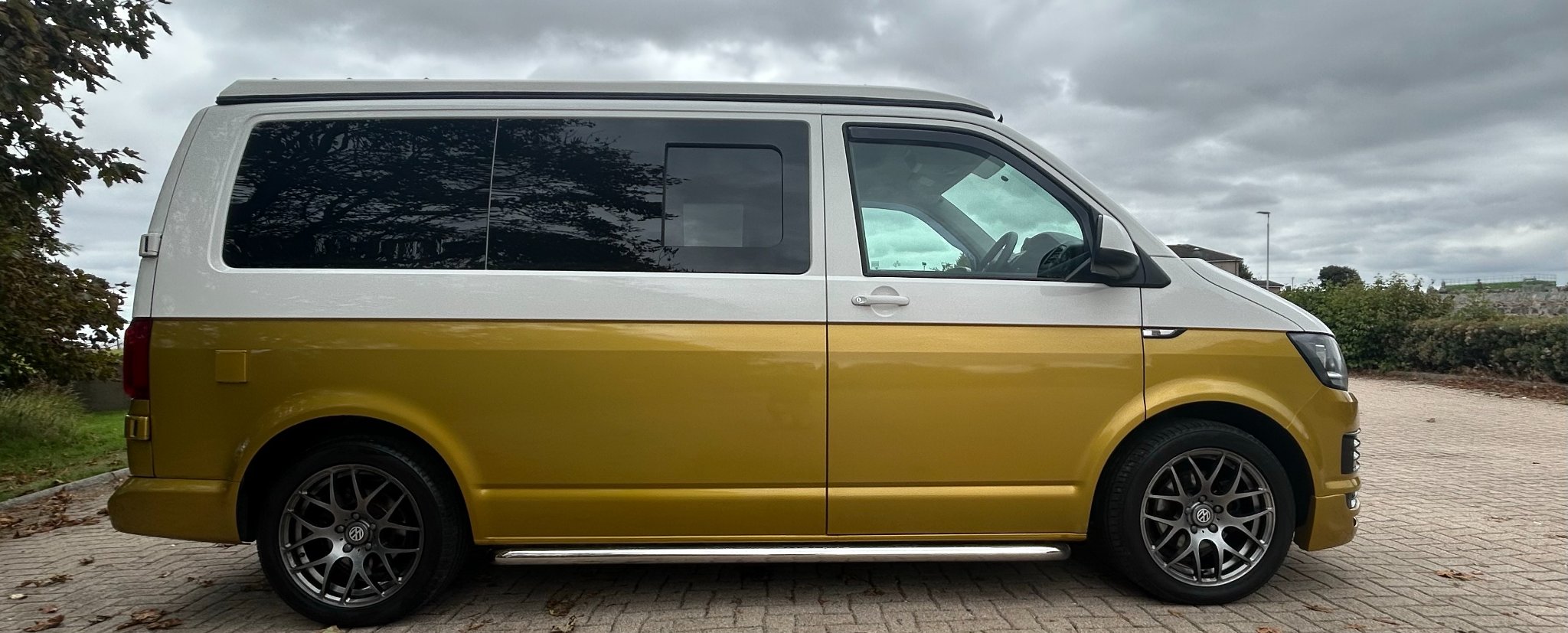 VW T6 Campervan – 4 Berth, Fully Serviced, Low Mileage, Quality Conversion. side photo 1