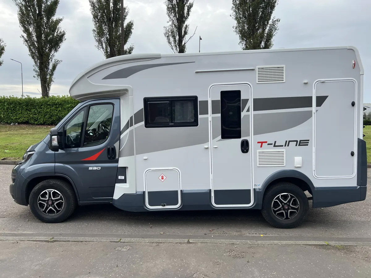 Roller Team 2024 T-Line 590 Auto Motorhome side photo 2